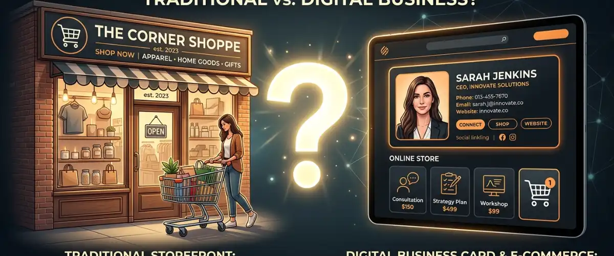 هل مشروعك يحتاج متجرًا إلكترونيًا أم موقعًا تعريفيًا؟